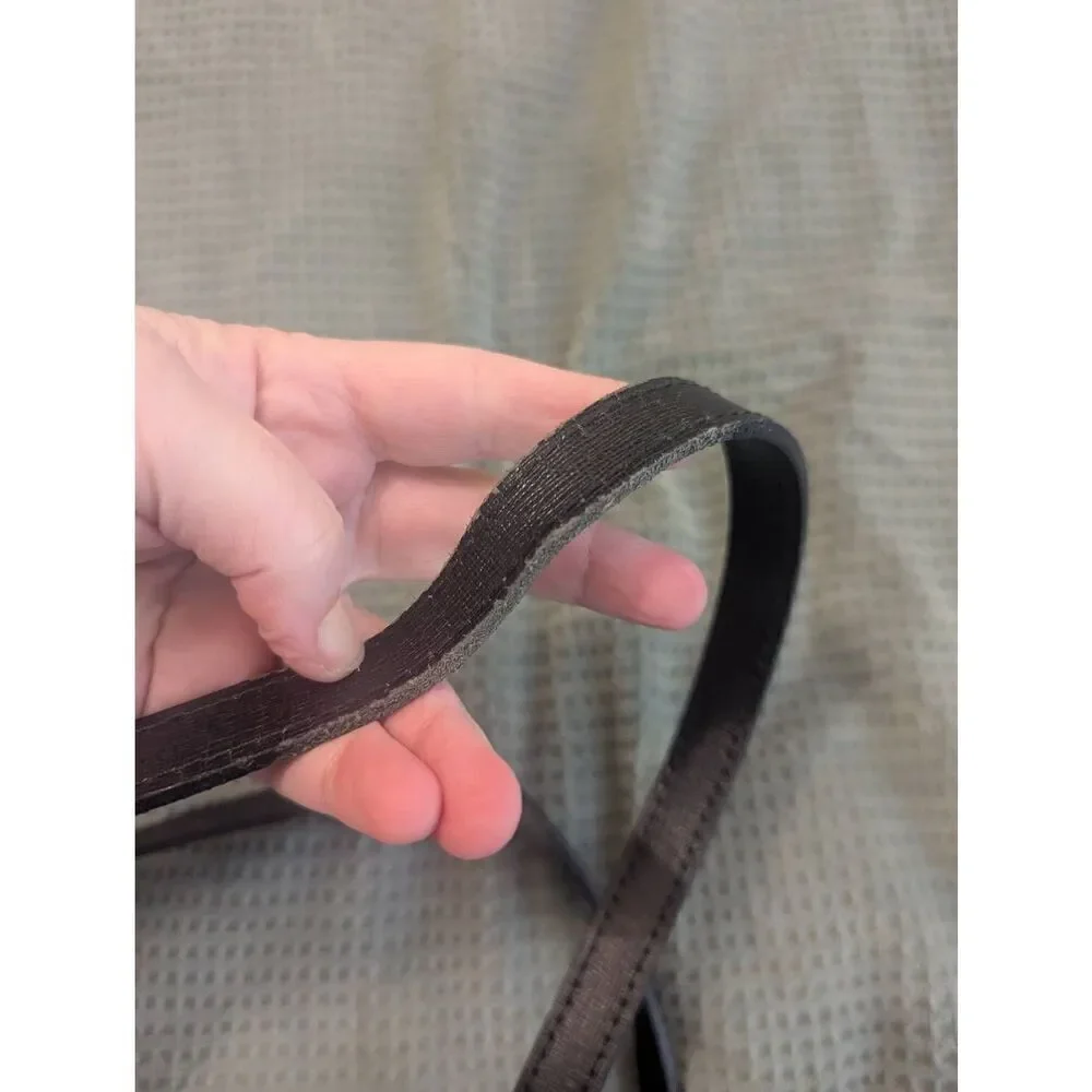 Vintage Jack Georges Men's Professional Black Leather Briefcase Shoulder Strap
